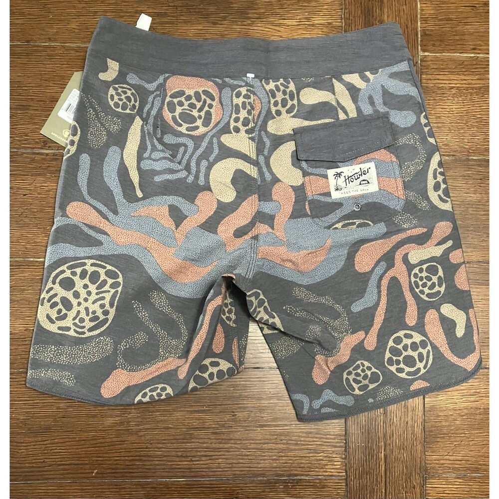 Men’s Howler Brothers Sz 30 Stretch Baja Boardshort Antique Black NWT Molecular - Picture 5 of 5